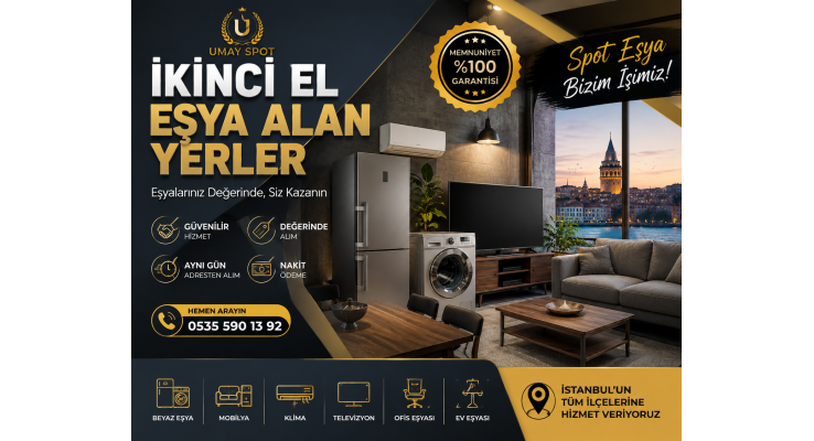 İkinci El Eşya Alan Yerler | İstanbul’da Değerinde Alım | Umay Spot