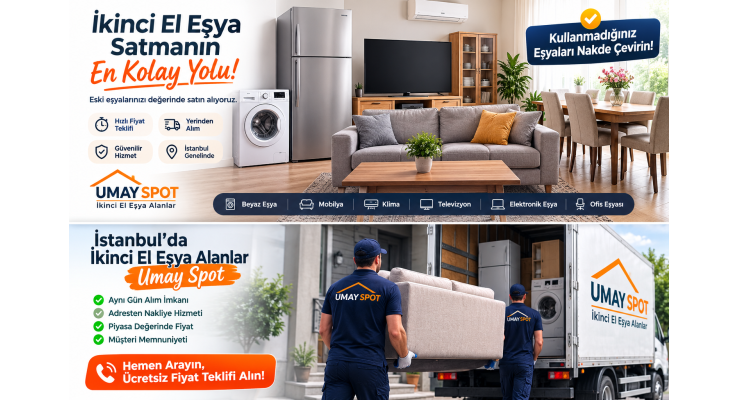 İkinci El Eşya Satmanın En Kolay Yolu | İstanbul’da Hızlı ve Güvenilir Alım - Umay Spot