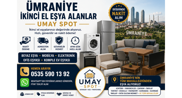     Ümraniye İkinci El Eşya Alanlar | Umay Spot